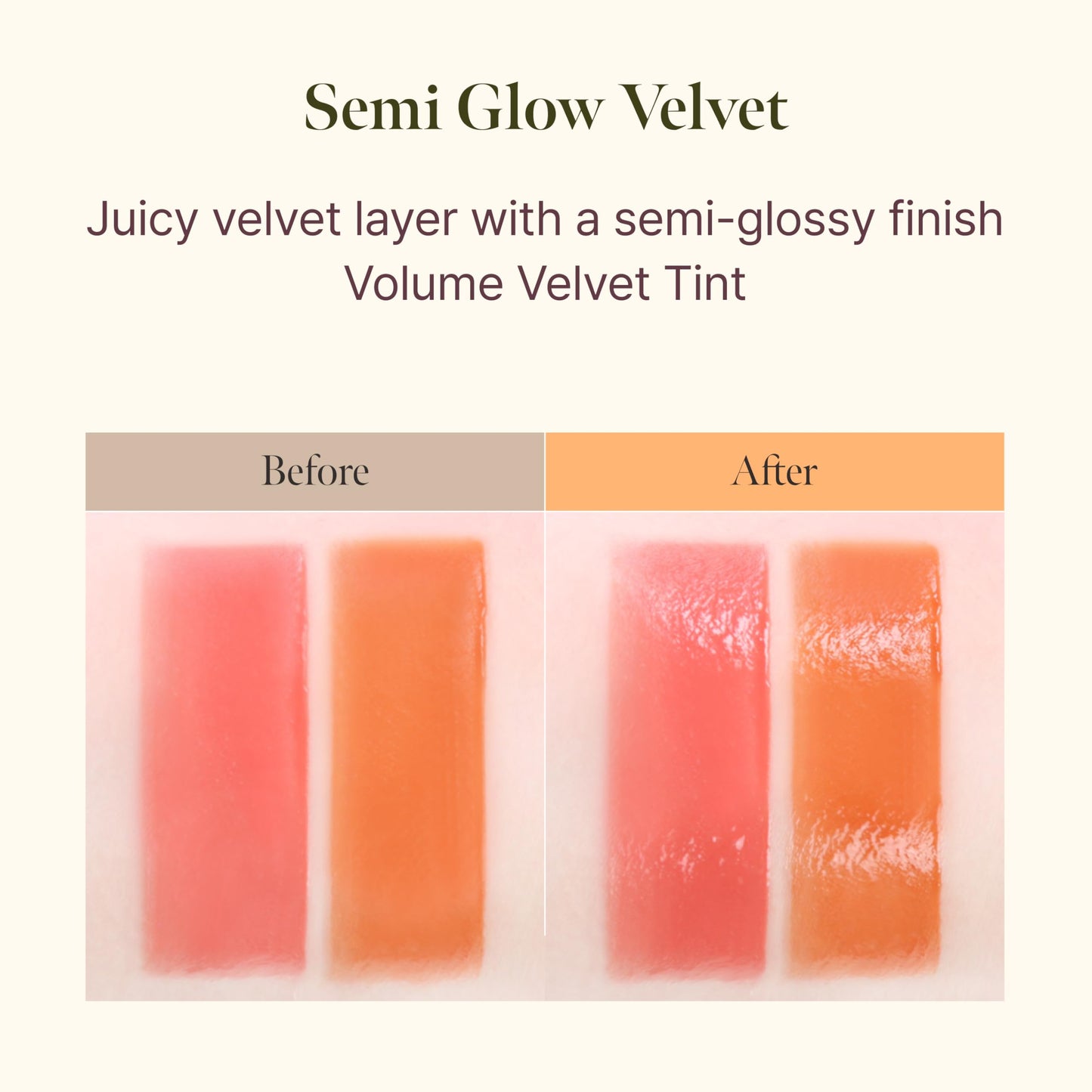 BLACK ROUGE, Double Layer Over Velvet Sweet Tangerine, DL28 Hush Fig – Korean Sheer Glow Velvet Lip Tint, Long Lasting, Non-Smudge, Vitamin C Infused, Hydrating, Jeju Tangerine Scent
