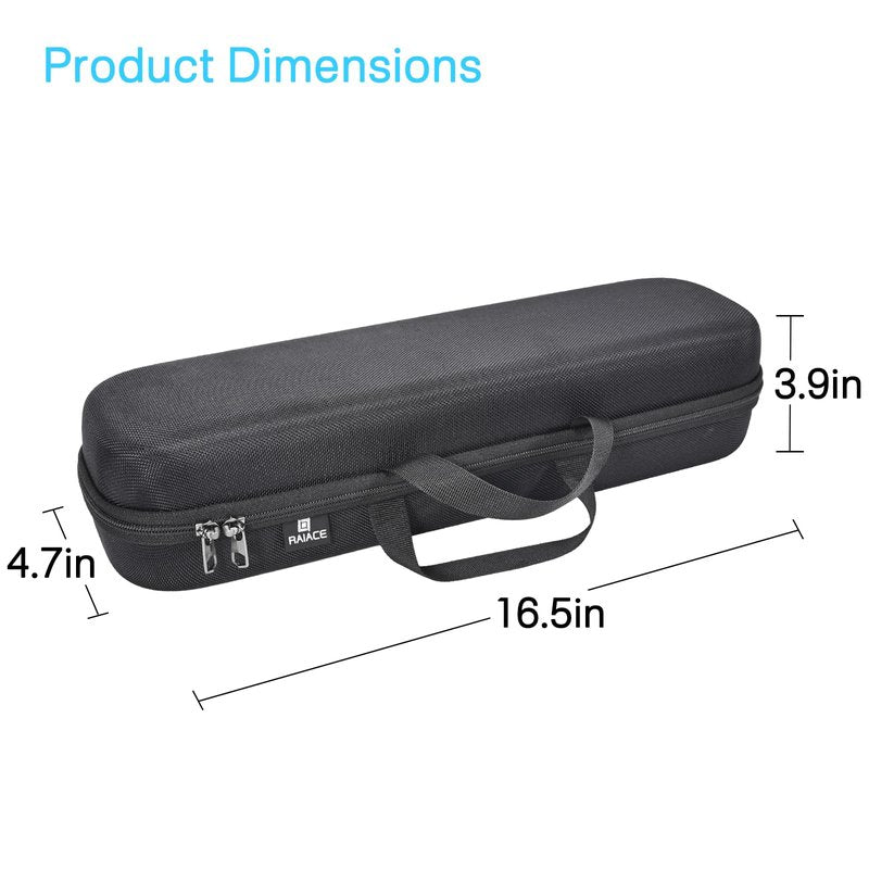 RAIACE Hard Carrying Case Compatible with dyson airstrait straightener, Travel Storage Bag. (for sale is case only) - Black
