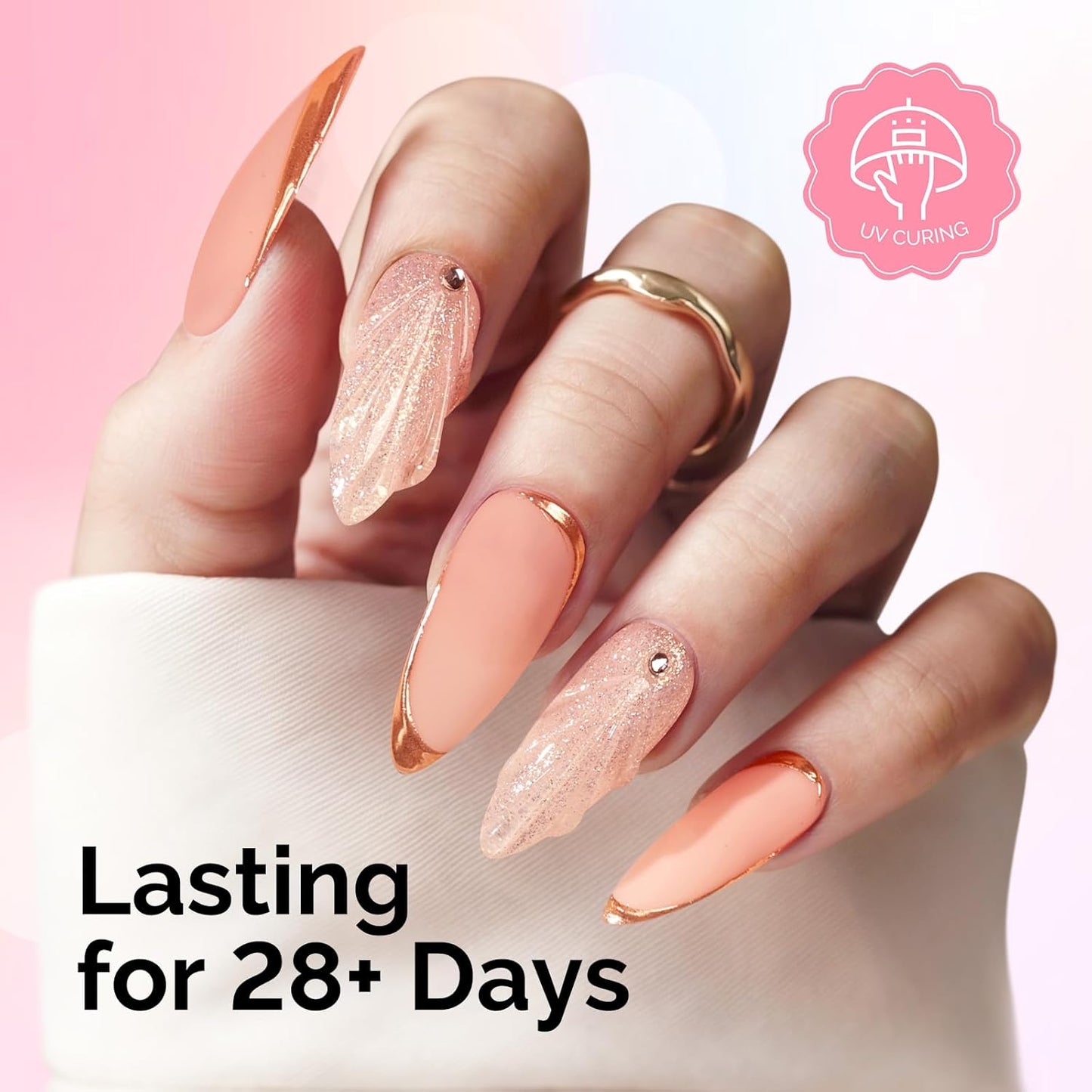 MelodySusie Matte Gel Top Coat - Long-Lasting UV Curable 15ml for DIY Nail Art | Powder-Resist Formula