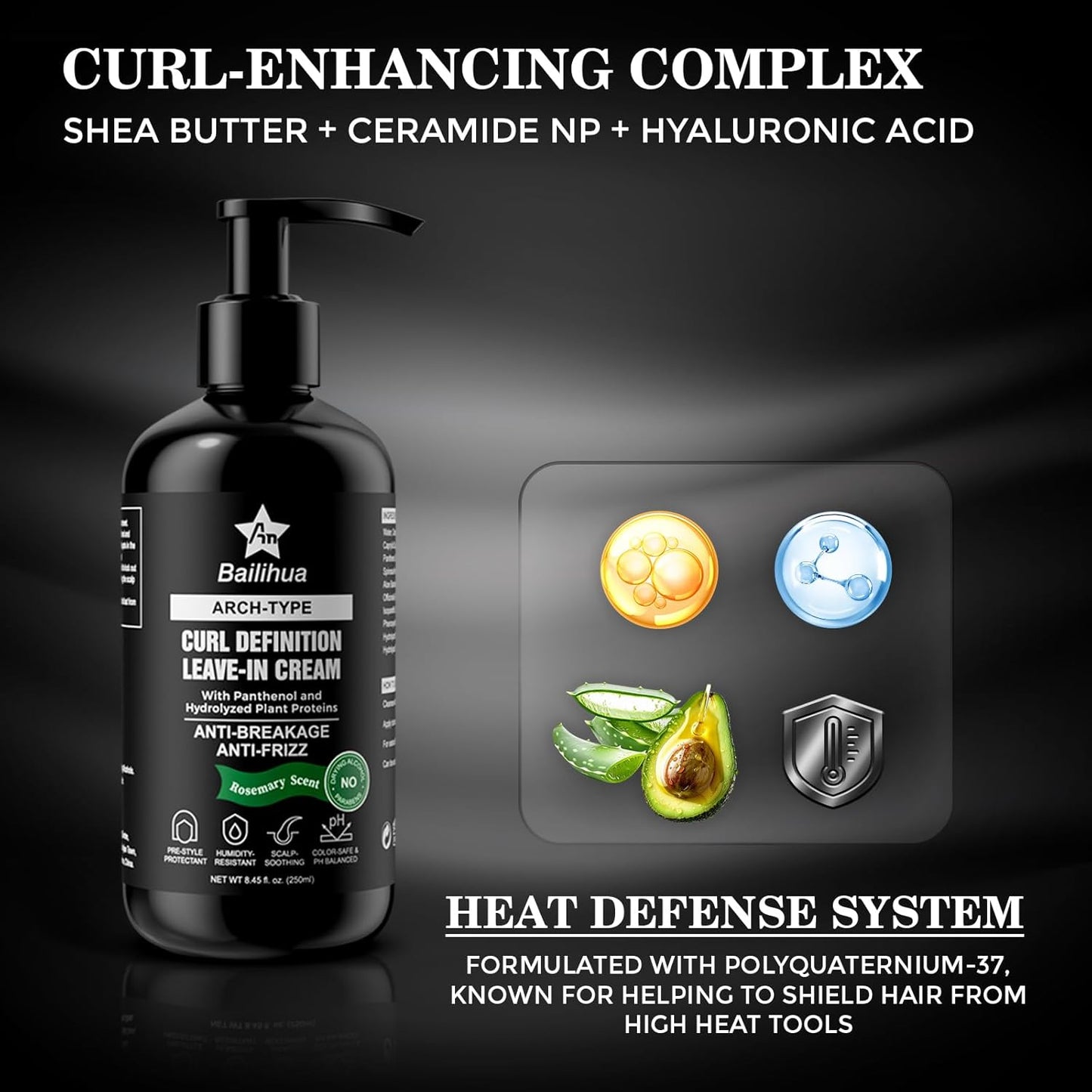 Curl Defining Cream for Men - Lightweight Shea Butter & Argan Oil Formula for Curly & Wavy Hair | 250ml