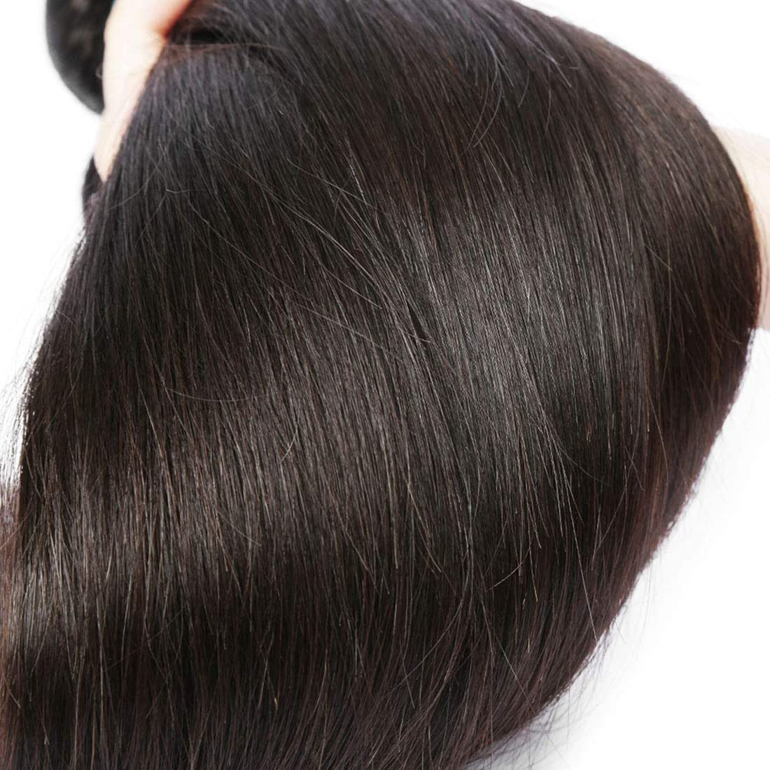 HeioWuio Straight Brazilian Remy Hair 1 Bundles Extensions For Women Weaves Double Weft Human Bundles 26 Inch