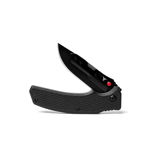 TRUE Replaceable Blade Knife | Pocket Knife with Drop Point Black Oxide Blade, 3CR13 Stainless Steel, 2-Step Replaceable Blade System
