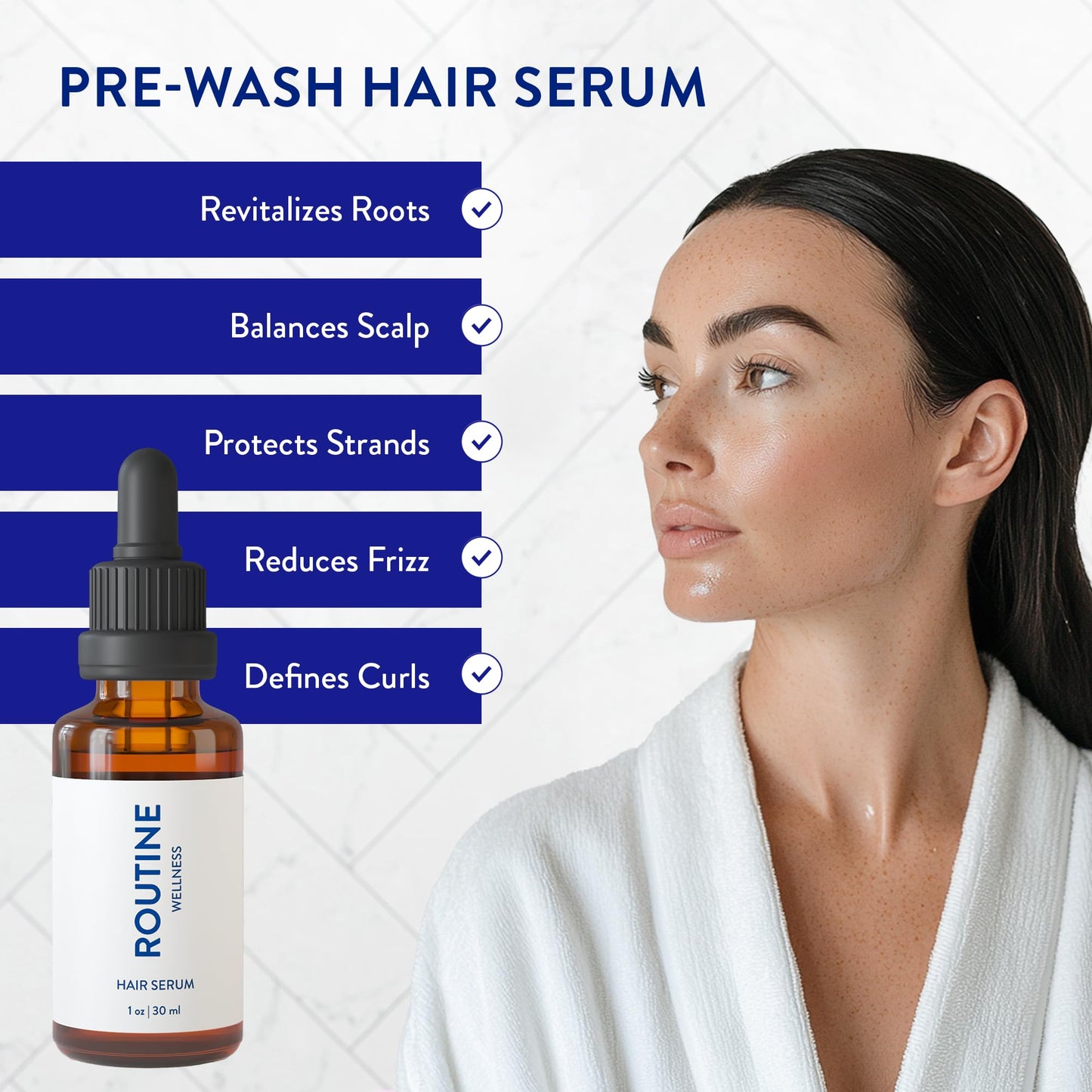 Routine Wellness Hair Growth Bundle for Thinning Hair - Rose Hips
