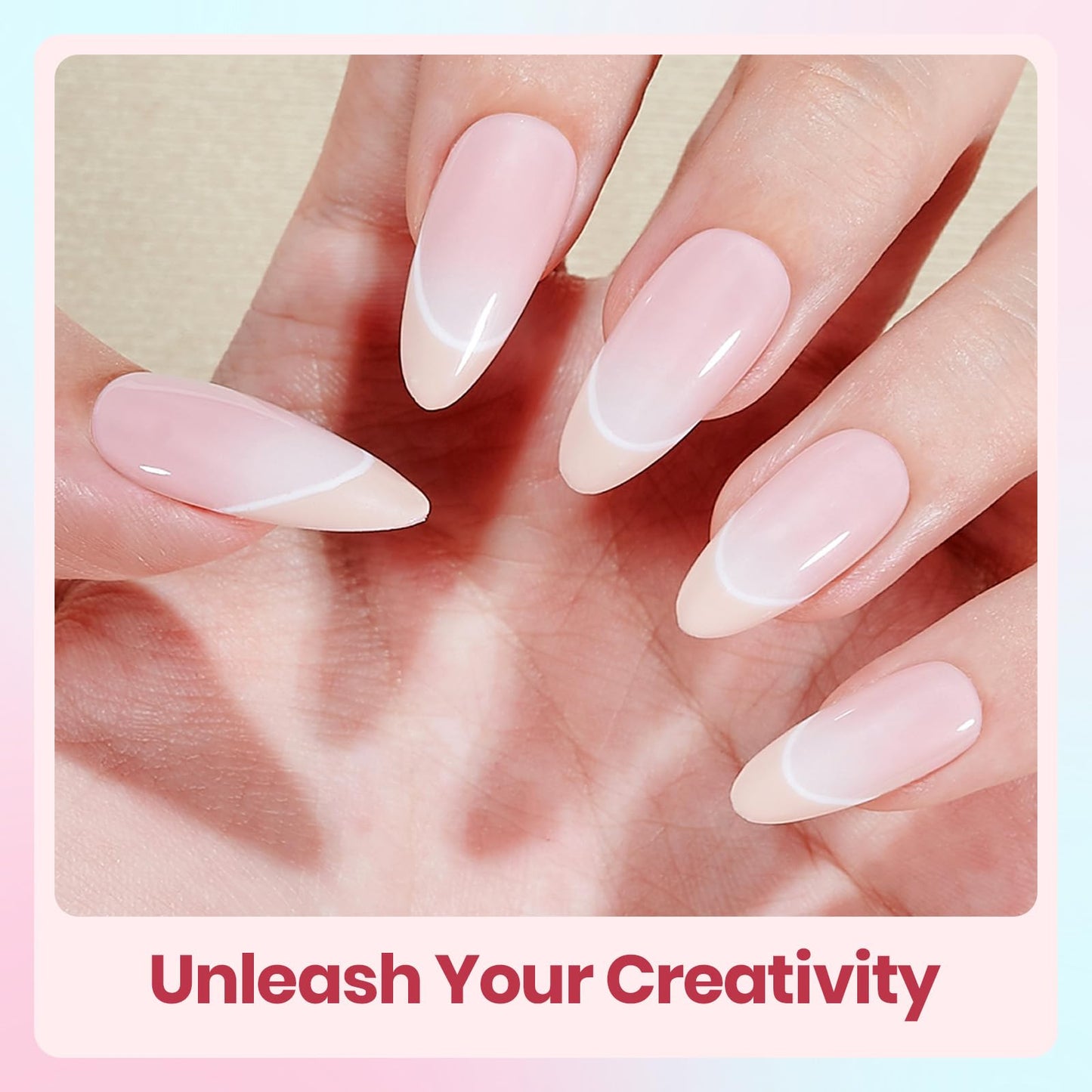 Beetles Gel Nail Polish Set - Soft Manifest 8 Colors Neutral Nude Glitter Pink Green Gel Soak Off UV LED Gel Polish Home Salon Spring Gifts for Women