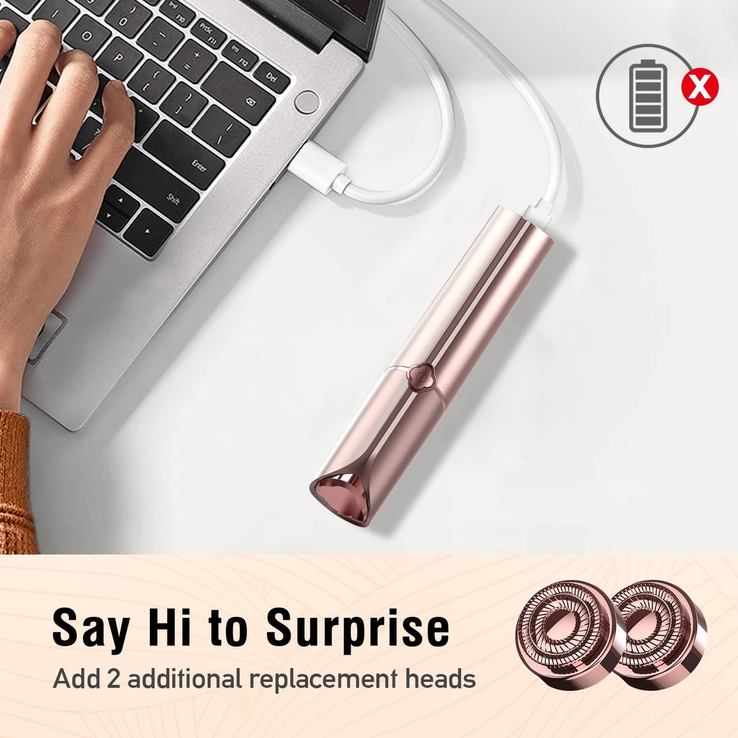 SEIHAI Hair Removal Device, Facial Hair Removal for Women, Rechargeable Hair Remover for Women, Facial Hair Remover for Face, Upper Lip, Chin, with a Branded Storage Bag