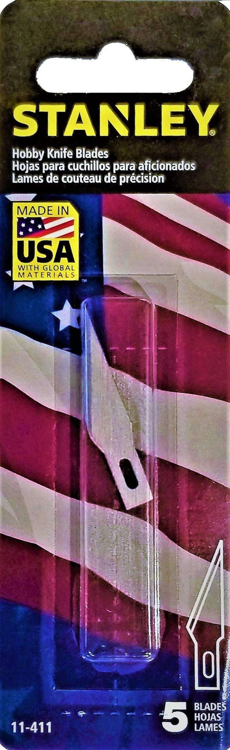 Stanley 11-411 Hobby Knife Blades, 5-Blades