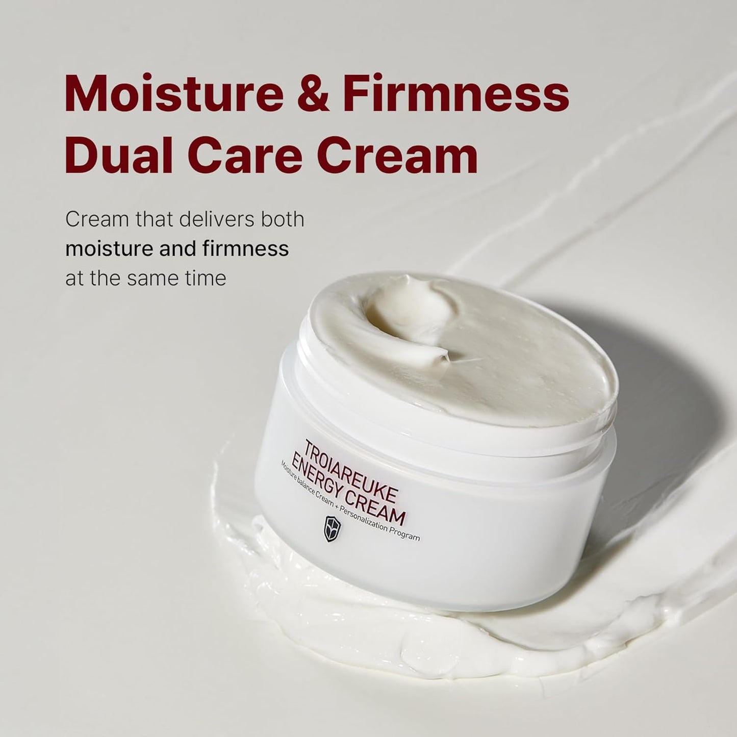 TROIAREUKE Energy Cream - Moisturizing Night Cream with Bifida, Galactomyces & Peptides for Dry Skin | Korean Skincare