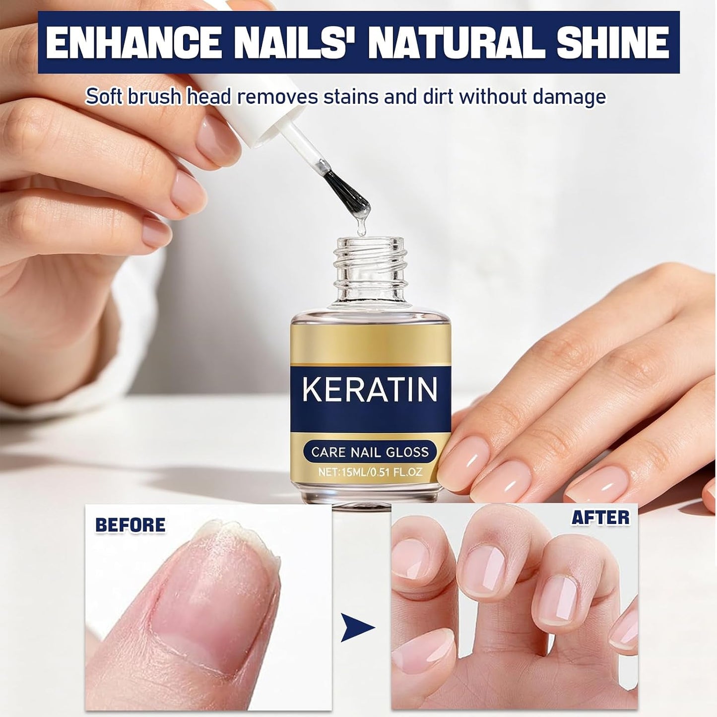 Keratin Nail Care Oil - Moisturizing Strengthening Serum with Plant Extracts & Lavender | 3PCS Set (15ml/0.53oz)