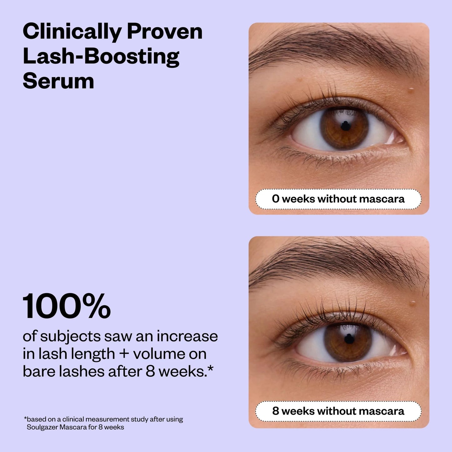 Kosas Mini Soulgazer Lengthening + Lifting Peptide Mascara– Smudge-Proof, Clump-Free Mascara + Lash Serum 2-in-1, Defined Lashes – Curvilinear Molded Brush, Vegan, Sensitive-Eye Safe