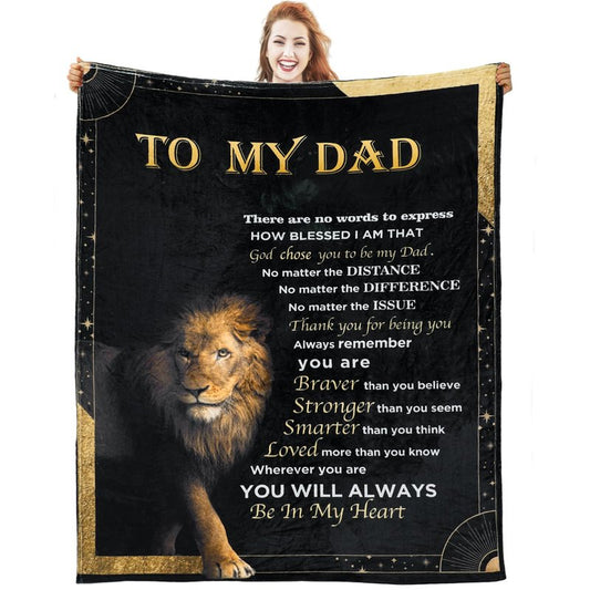 Favwgik Gift for Dad Birthday Gift, Girl Dad Gifts for Fathers Day from Daughter, Fathers Birthday Gifts Ideas, Birthday Gift for Dad from Son, Dad Blanket from Daughter 50”*70”