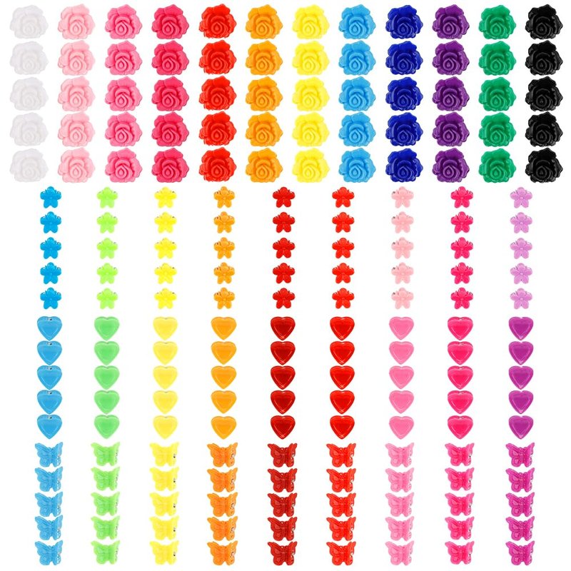Mini Claw Hair Clips for Women - Colorful 200-Pack Rainbow Clips | Perfect for Thin Hair