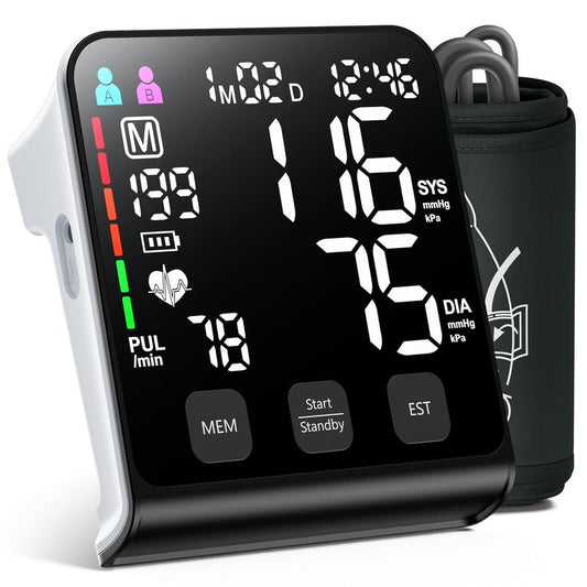 WAMELPRI FDA-Cleared Blood Pressure Monitor, FSA&HSA Eligible Home & Travel BP Machine, Adjustable Wide-Range Cuff for Seniors & Pregnancy, Stores Previous Readings, Accurate Daily Health Tracking