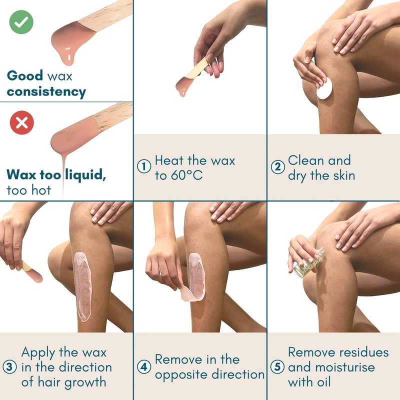 My Skin WAX - Stripless Wax Beads for Hair Removal, Hypoallergenic, Smooth Waxing Without Redness, Special for Sensitive Skin Men Women, Peelable, Face, Bikini, Brazilian, Body
