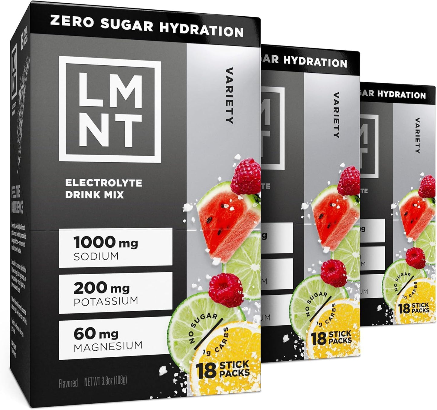 Zero Sugar Electrolyte Drink Mix - Raspberry Salt | 30-Count Pack