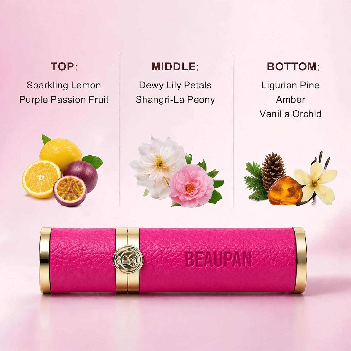Long-Lasting Travel Size Perfume Set for Women - 3 x 0.34 fl. oz. | Vanilla, Cedar, Rose, Ylang