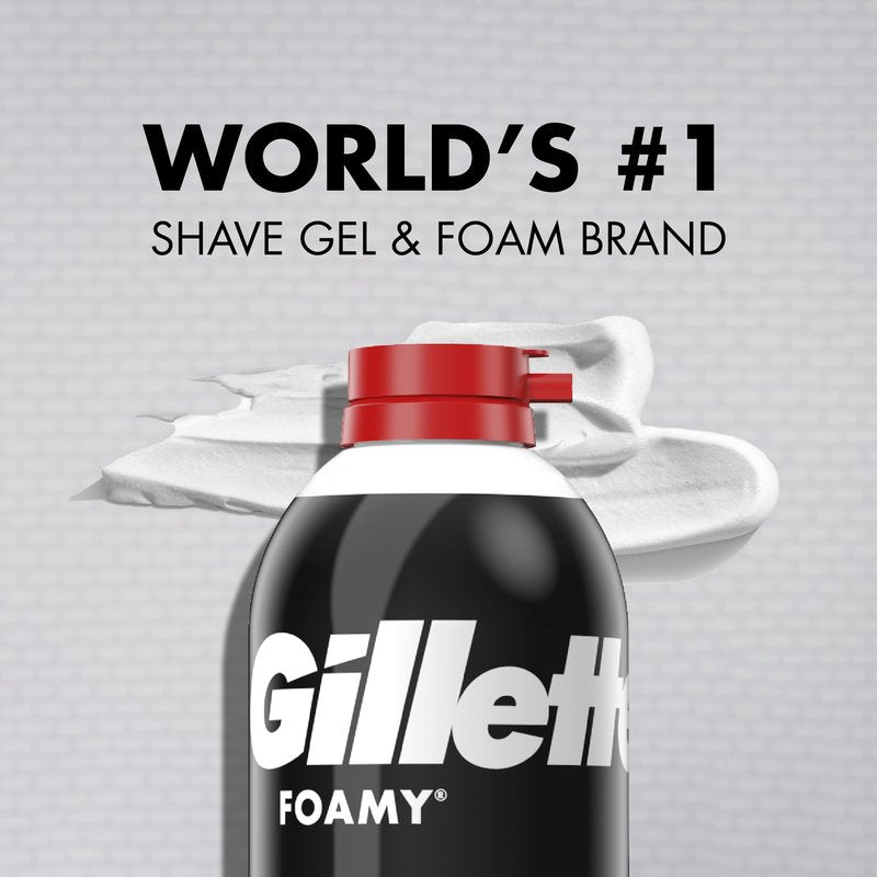 Gillette Foamy Shaving Cream, Regular, 11 Oz