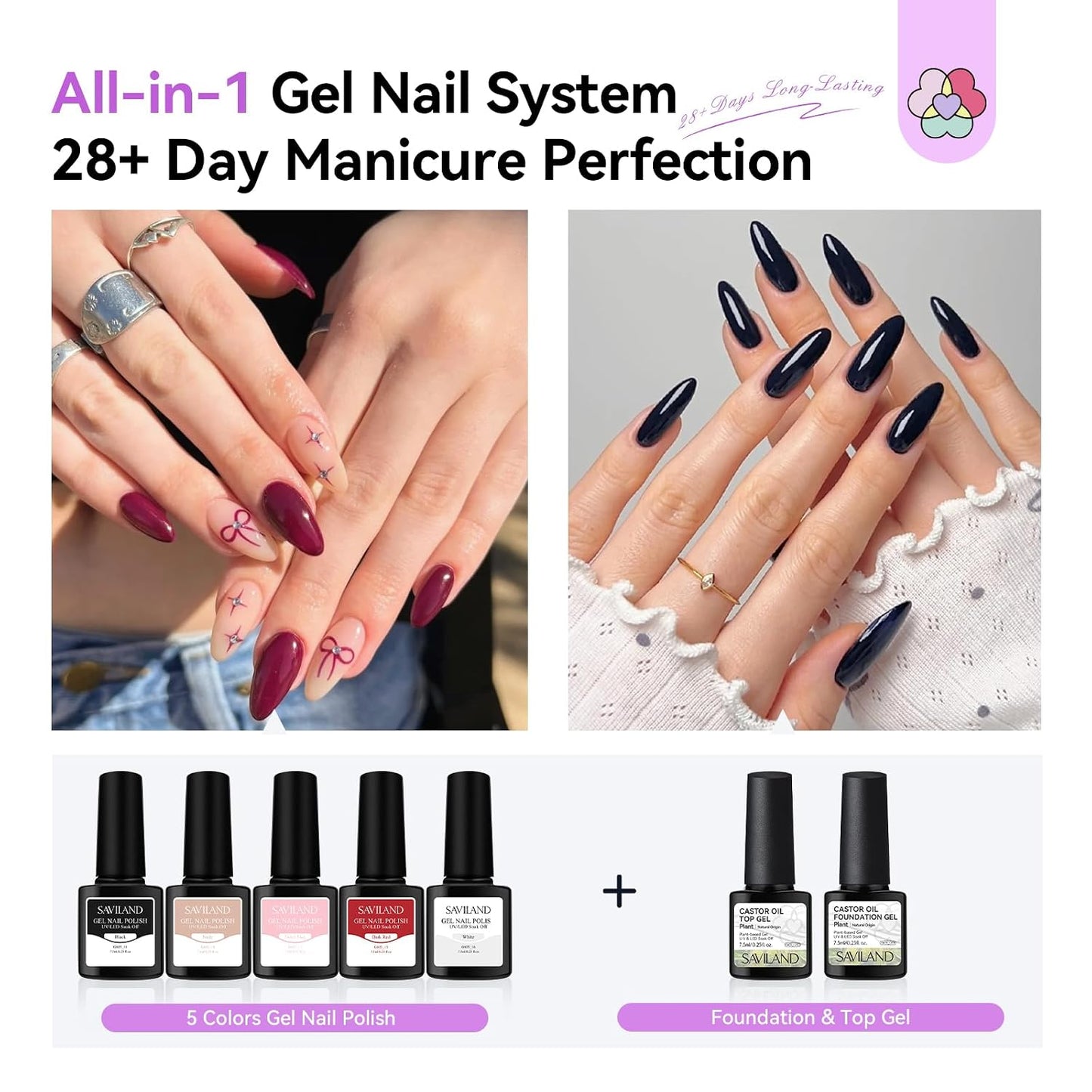 Acrylic Nail Kit - All-In-One Set with 88W Nail Lamp & Gel Polish | DIY Home Starter
