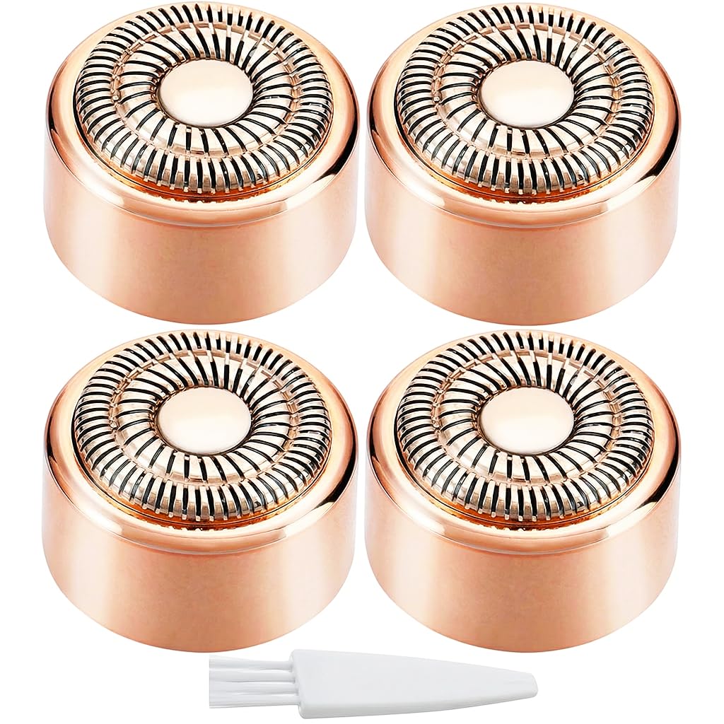 Replacement Heads New Generation 3 for Finishing Touch Flawless Facial Hair Remover, Double Ring Precision Blades Heads for Flawless Gen 3 Device, Pack of 4