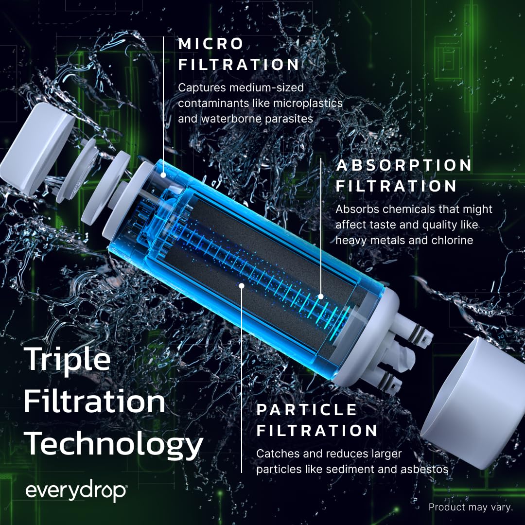 everydrop® by Whirlpool Ice and Water Refrigerator Filter 4, EDR4RXD1, Single-Pack