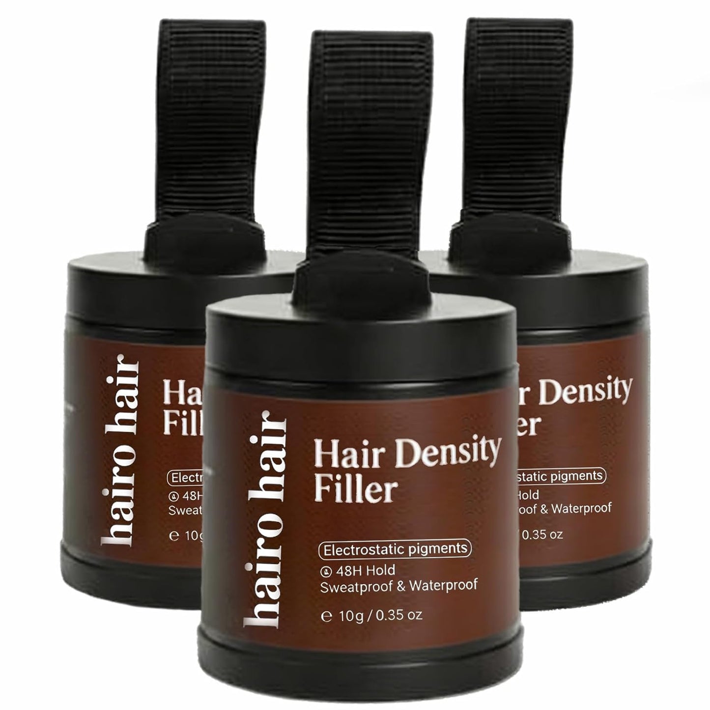 Hair Density Filler - 24-Hour Stain-Proof Powder for Bald Spot Concealment | Instant Coverage for Men & Women, Medium Brown