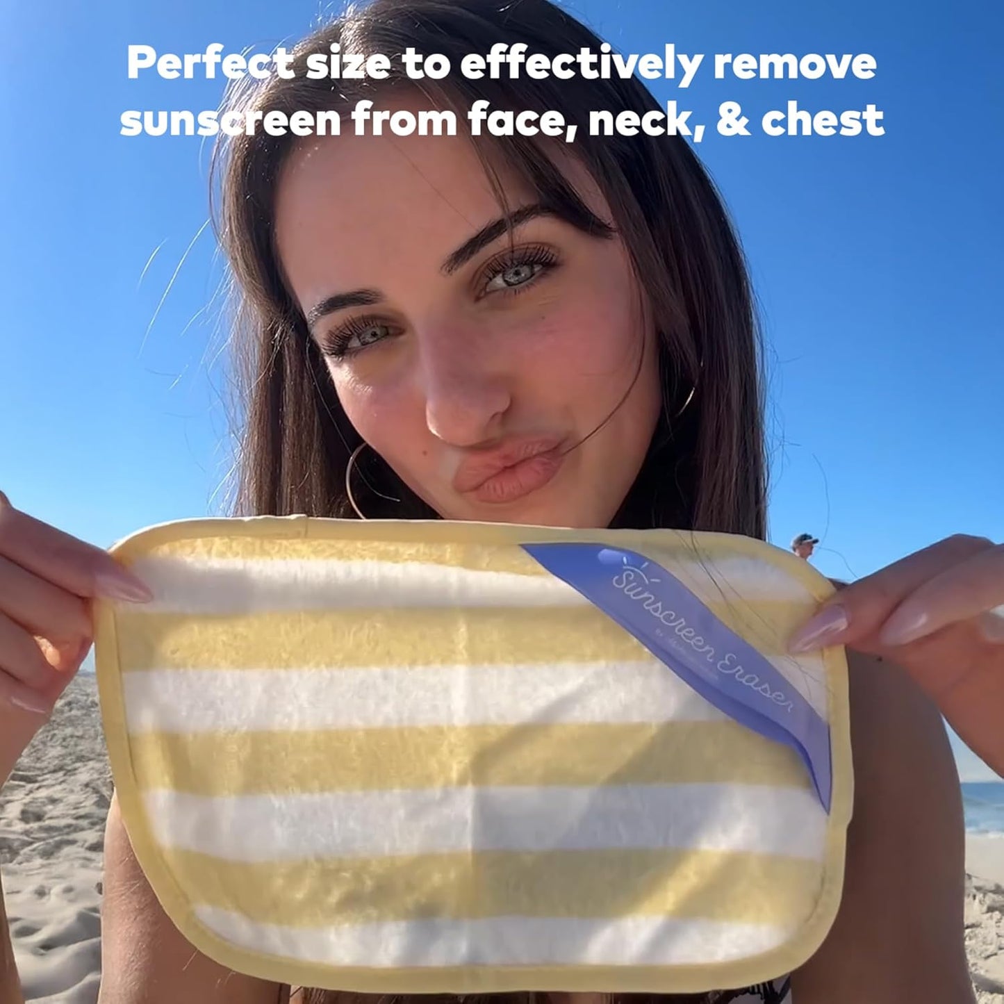 Sunscreen Eraser - Effortlessly Remove Zinc & Mineral Sunscreen with Water | 1 Count