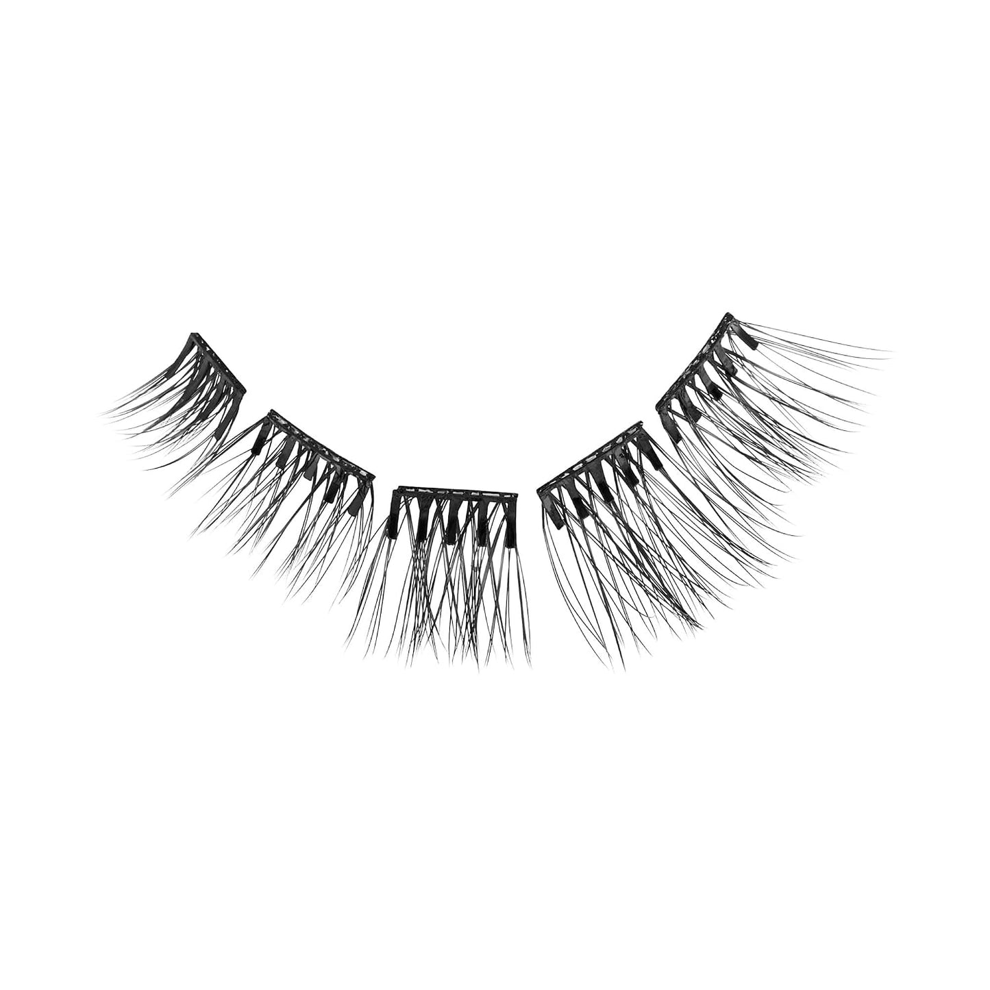 Impress False Eyelashes - Soft Natural Cluster Multipack, 50 Pre-Glued Clusters, 8mm-14mm | Contact Lens Friendly, Reusable
