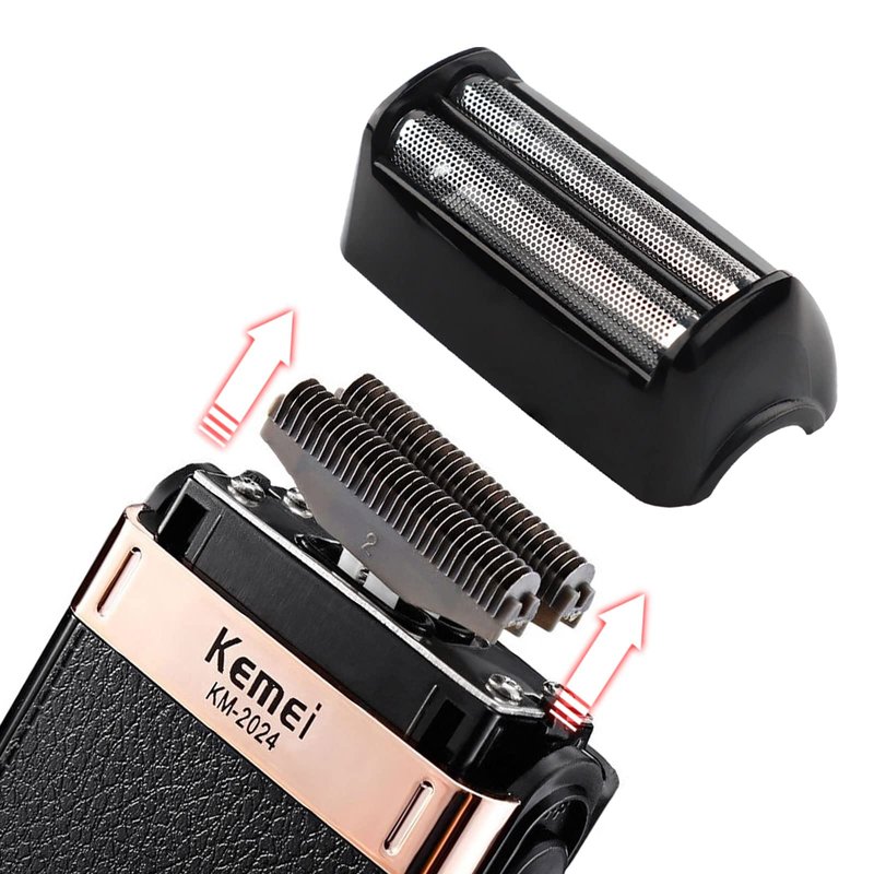 KEMEI Men's Electric Razor Waterproof Reciprocating Razor Cordless Precision Beard Trimmer Twin Blade USB Rechargeable Grooming Razors,Shaving & Hair Removal Products, KM-2024