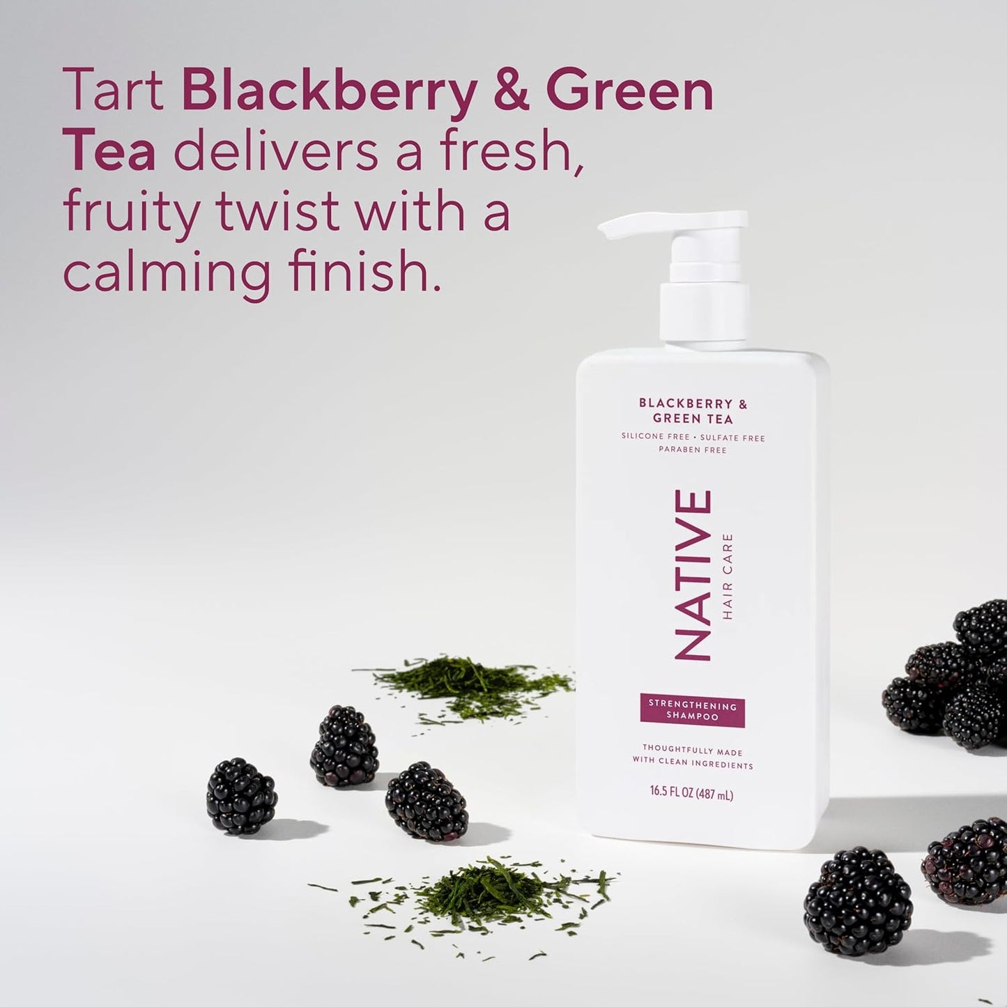 Strengthening Shampoo with Blackberry & Green Tea - 16.5 fl Oz | Nourishing Hair Care