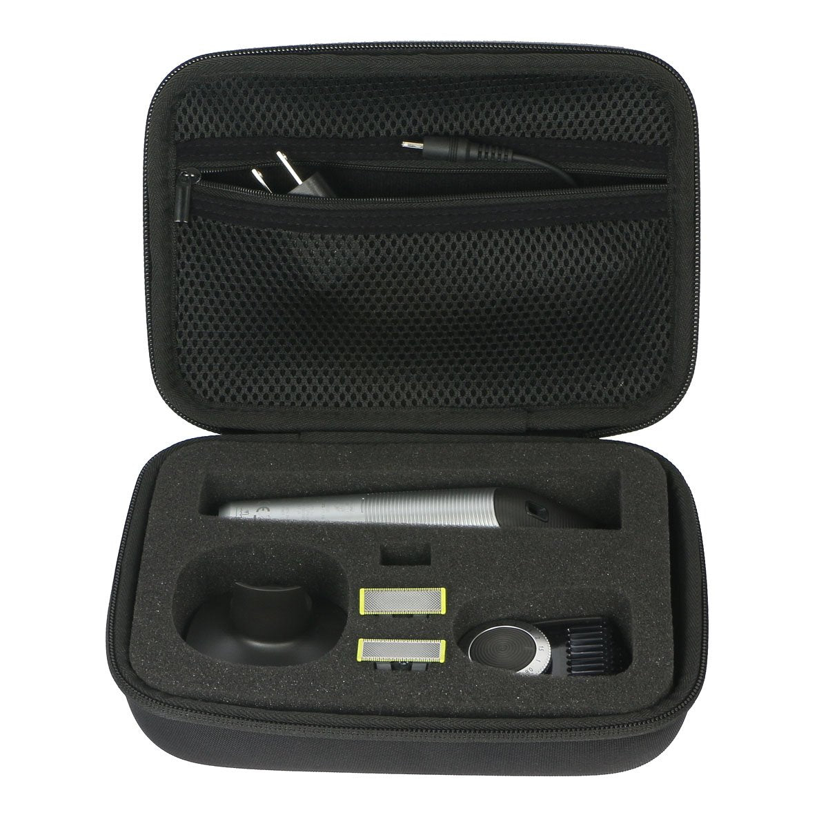 co2CREA Hard Travel Case replacement for Oneblade QP6520/70 Pro Hybrid Electric Trimmer Shaver (Case for QP6520/70)
