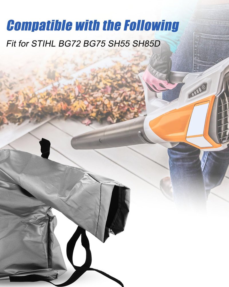 Vaticas Blower Dust Bag Fit for STIHL BG72 BG75 SH55 SH85D BG85 BG65 BG55 BG65D, Catcher Bag with 1.5m Shoulder Strap