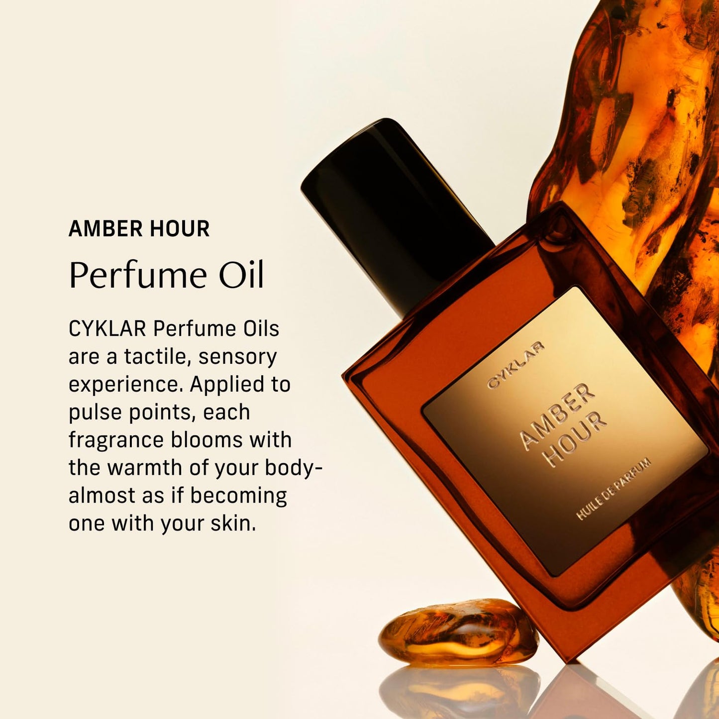 CYKLAR Perfume Oil – Amber Hour Scent with Palo Santo & Tonka Bean – Travel-Friendly 15ml