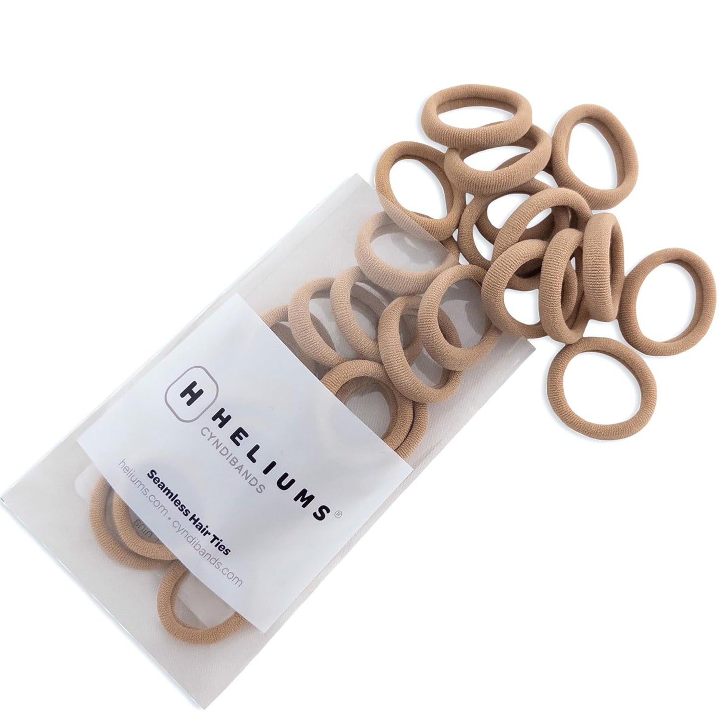 Soft Hair Ties for Kids & Pets - Sandy Blonde Mini Nylon - 1 Inch No-Damage Ponytail Holders | 30 Count