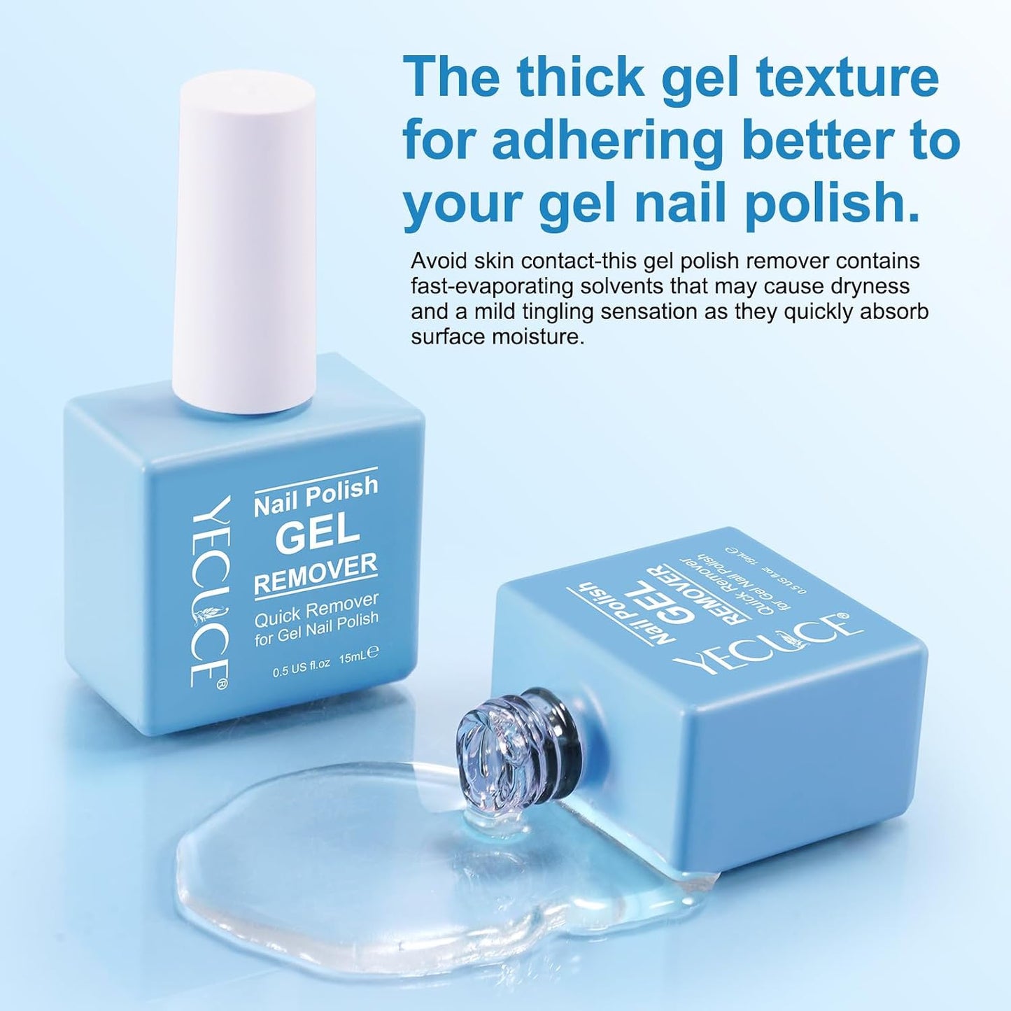 Gel Nail Polish Remover - Quick & Easy Professional Formula | Includes Cuticle Pusher & Scraper Tools