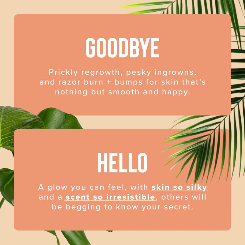 Coochy Ultra Silky Body Lotion | Post Shaving Cream | Skin Care After Shave Moisturizer | Prevents Bumps, Ingrowns, Razor Burn | Mango Coconut, 8 oz