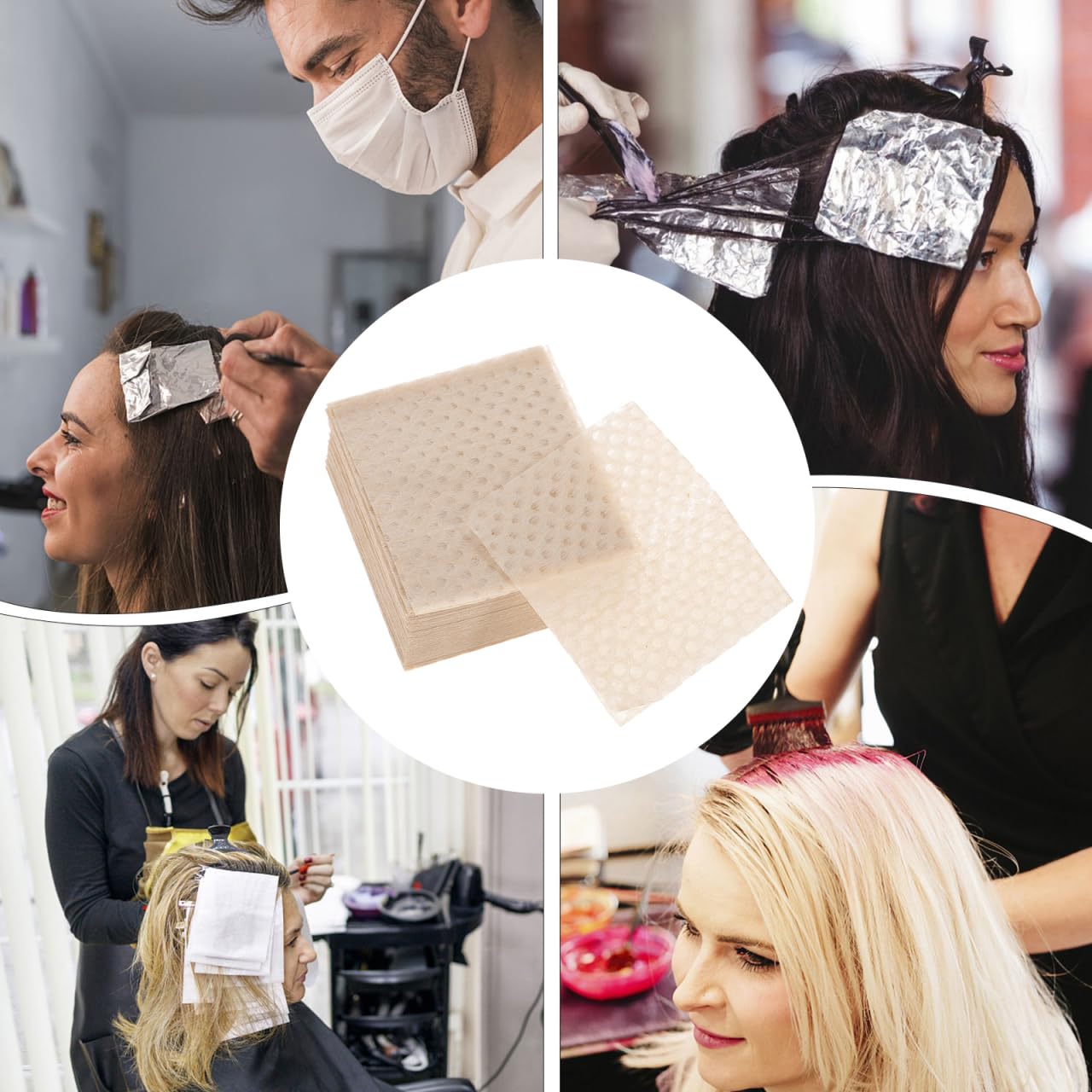Hair Perm Paper - 200 Pcs Disposable End Papers for Salon & Home Use | Strong Water Absorption 4.33x2.36 In