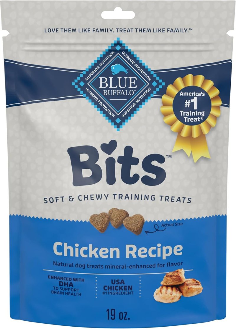 Blue Buffalo Soft Dog Training Treats - Natural Chicken Recipe with DHA | 19 oz Bag