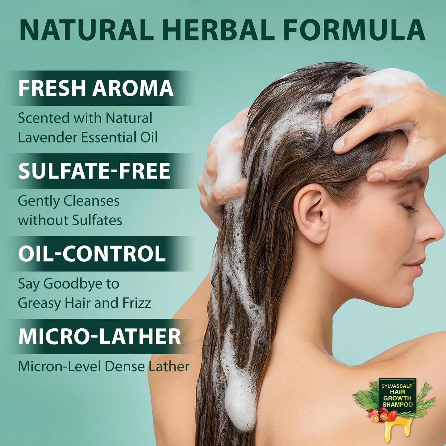 Rosemary & Batana Oil Hair Growth Shampoo: Hair Loss Shampoo for Men and Women with Biotin, Sulfate & Fragrance-Free Thickening