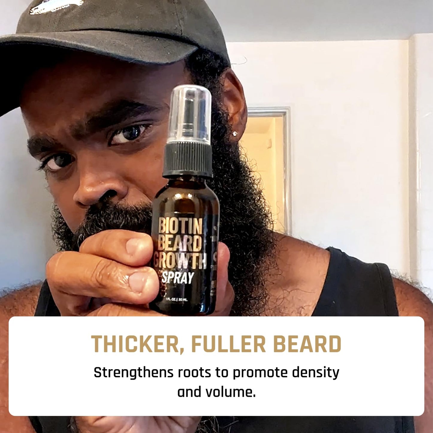 Derm Dude Biotin Beard Growth Spray for Men