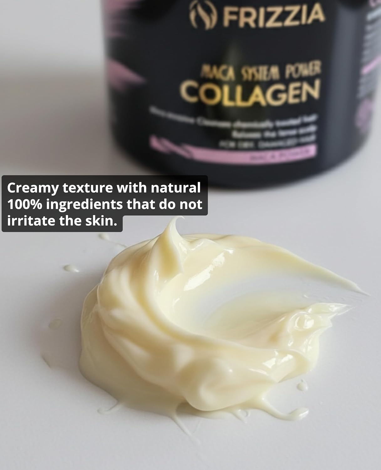 Collagen Hair Mask - Argan Oil & Maca for Hydration | Anti-Frizz Treatment for Dry, Damaged Hair - 500 ml