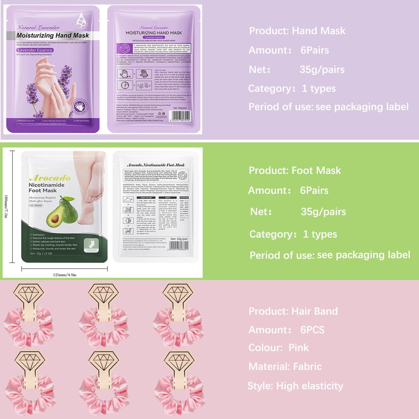 Spa Party Supplies for Women, Spa Party Favors,Facial Masks,Foot Mask,Under Eye Patches,Hand Mask,Hand Cream,Lip mask,Spa Day Kit,Birthday Pool Party Gifts for Women Sleepover,Baby Shower Favors