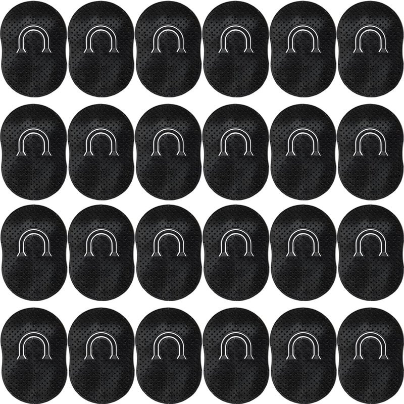 GXXMEI 24PCS Pocket Palm Combs for Men Women Soft Pocket Brush Portable Shampoo Pocket Combs (Black)