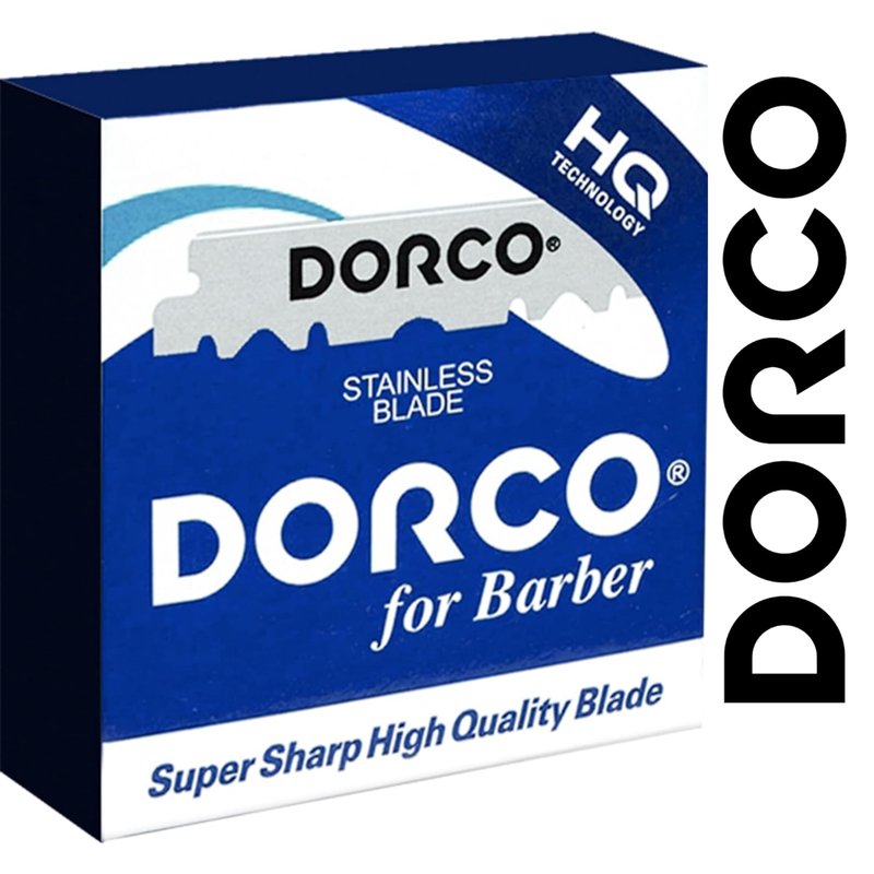 The Shave Factory Straight Edge Razor Kit - with Single Stainless Steel razors (Stell + Blue)