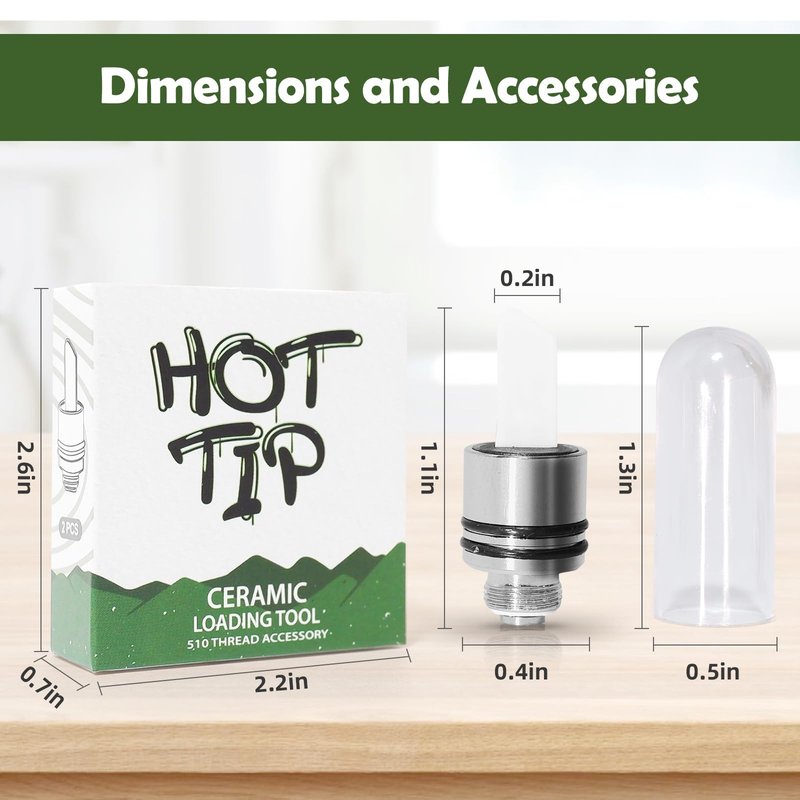 Quick Ceramic Heating Head Tip are Heating Multi-Tool for Slicing Wax or Viscous oil etc (Black & Silver)