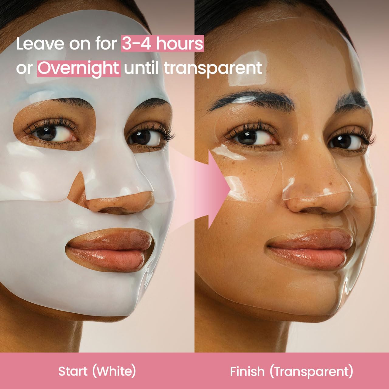 Bio-Collagen Deep Hydrating Hydrogel Face Mask - Pore Minimizing & Plumping | 1.19oz (34g) x 4 Pack