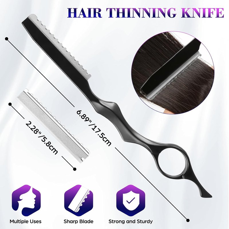 Professional Hair Cutting Scissors - 6.89 Inch Barber Shears | Multifunctional Thinning Tools for Salon Use