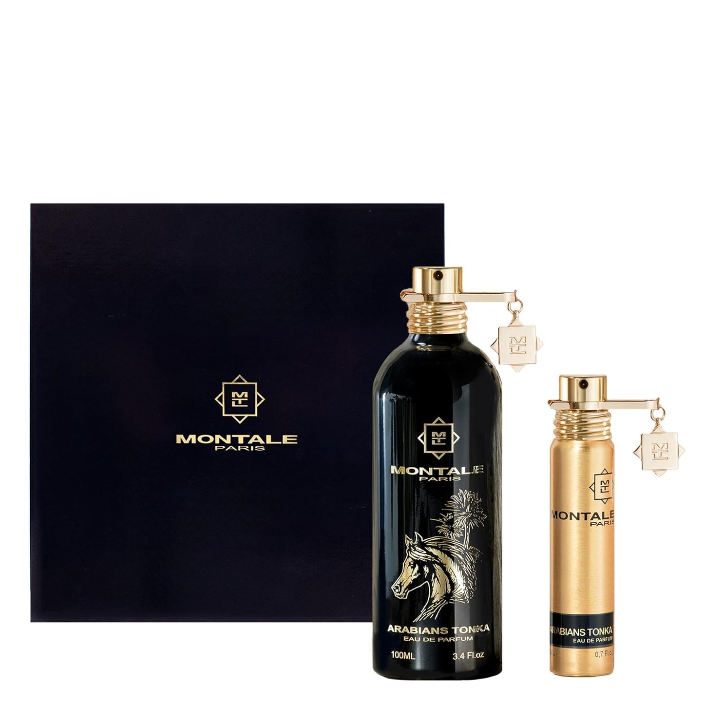 Montale Arabians Tonka Eau de Parfum Gift Set - 100ml & 20ml Travel Spray | Spicy Amber Gourmand Fragrance
