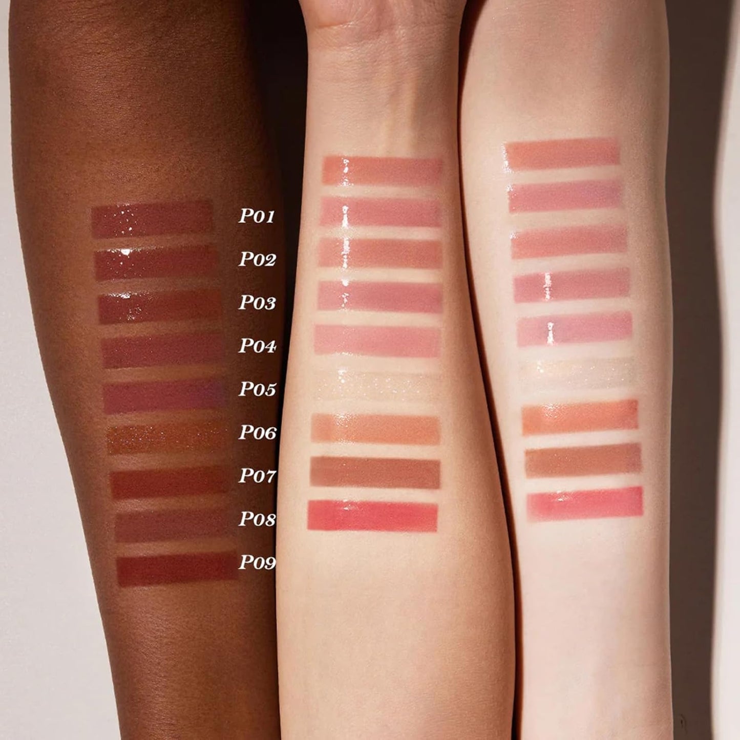 Nourishing Lip Glaze - Shimmery Clear Lip Gloss with Hyaluronic Acid | Moisturizing Plumping Oil, 0.16 Fl Oz (P06 Lunar Jelly)
