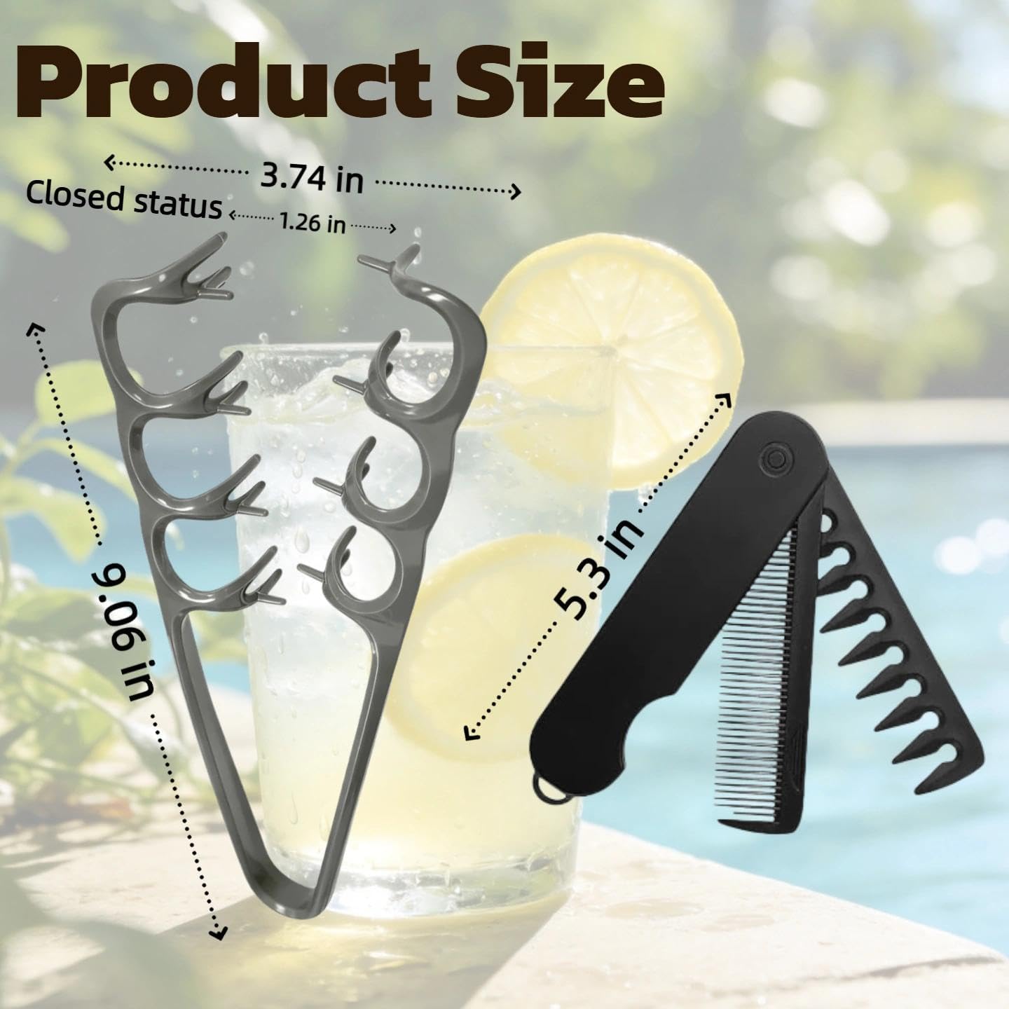 Dual Pack Hair Styling Set: Upgraded 2nd Gen Texturizing Comb & 2-in-1 Volumizing Comb for All Hair Types - Creates Instant Volume, Textured Waves, Smooth Detangling - Ergonomic & Travel-Friendly
