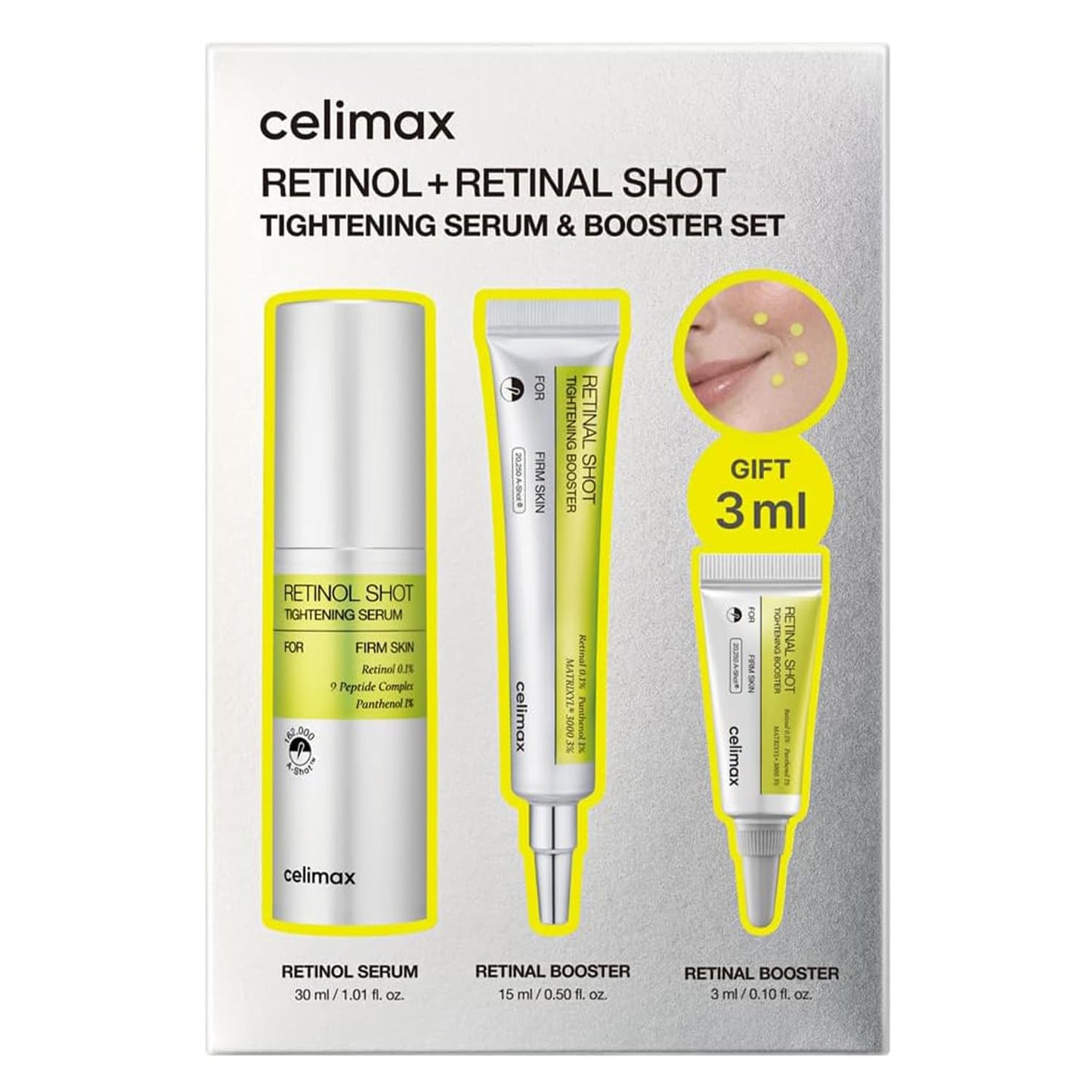 Celimax Vita A Retinal Shot Tightening Booster - 0.1% Retinal, Anti-Aging & Pore Minimizer | 15ml Korean Skincare