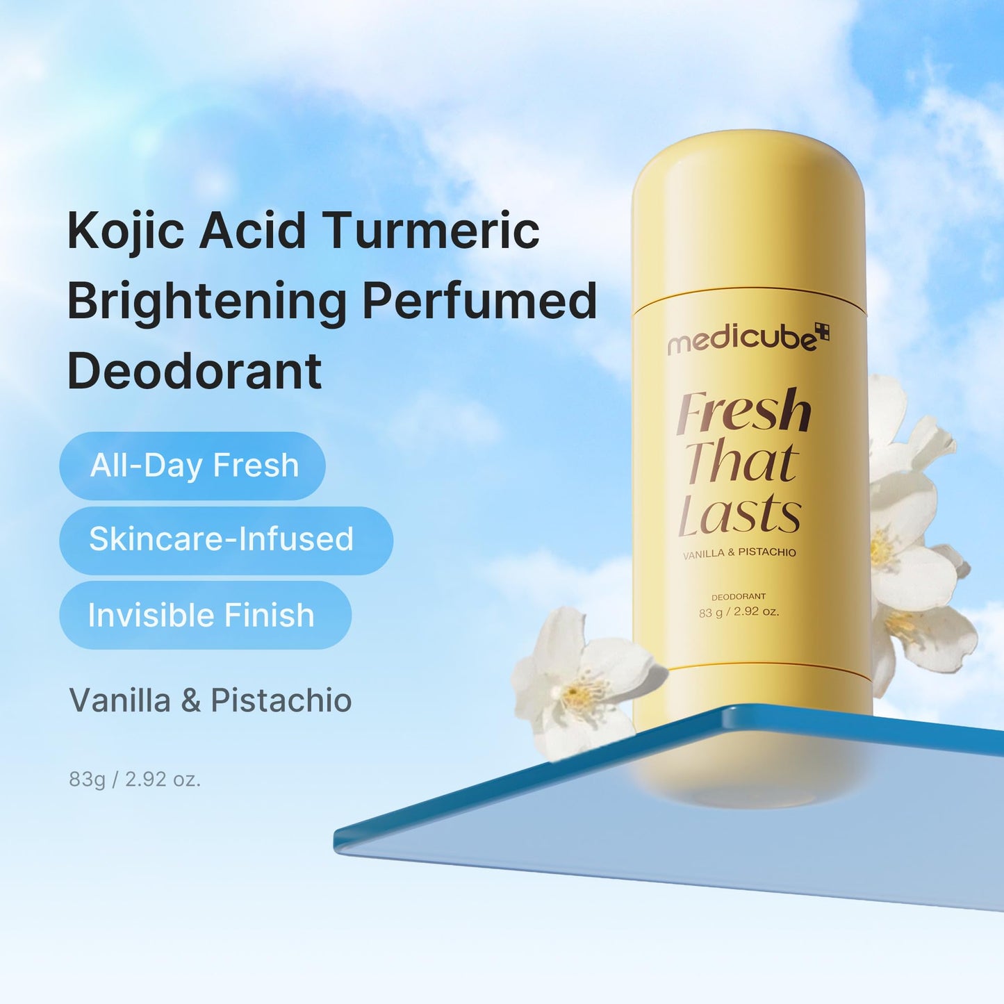 medicube Kojic Acid & Turmeric Aluminum-Free Deodorant for Women & Men